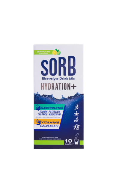 SORB Elektrolit İçecek Karışımı Limon Lime 10 Saşe