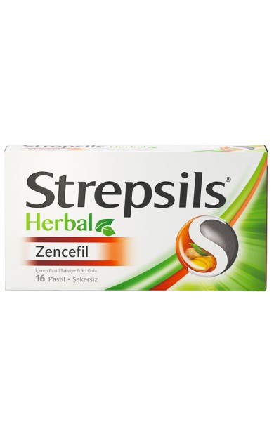 Strepsils Herbal Zencefil Aromalı 16 Pastil