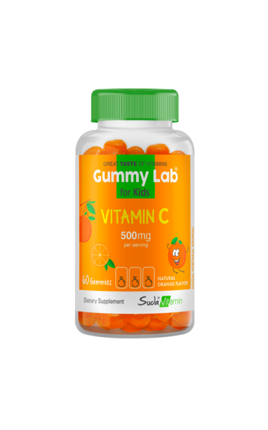 SUDA Vitamin Gummylab C Vitamin Çocuklara Portakal Aromalı 60 Gummies