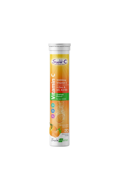 SUDA-C Vitamin C Orange 20 Efervesan Tablet