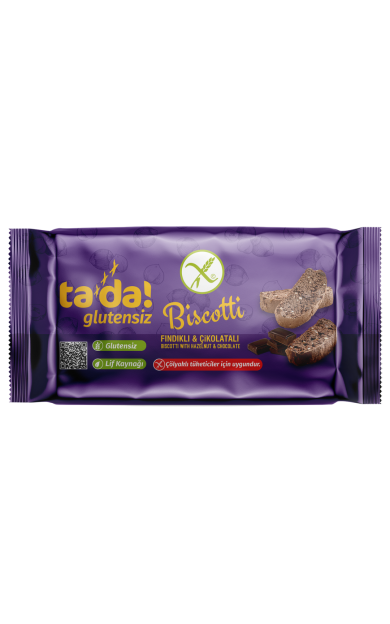 TADA Glutensiz Fındıklı Ve Çikolatalı Biscotti 110g