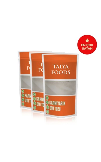 Talya Foods  Karnıyarık Otu Tozu 200g %100 Saf  3x200g