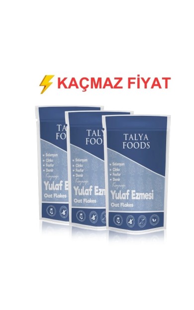 Talya Foods Glutensiz Yulaf Ezmesi 3 x400 gr avantaj seti