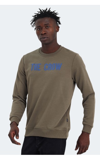 The Crow THE CROW Erkek Sweatshirt Zeytin Yeşil