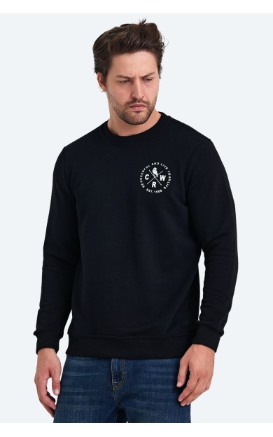 The crow LIFE Erkek Sweatshirt Siyah