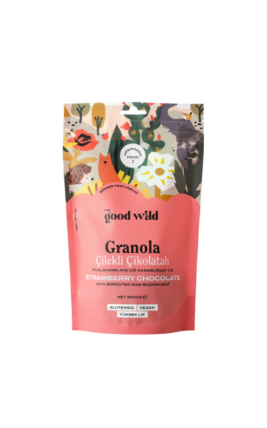 THE GOOD WILD Granola (Filizlendirilmiş Karabuğdaylı &amp; Çilekli Çikolatalı) 300g