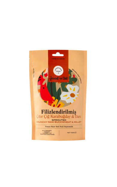 THE GOOD WILD Filizlendirilmiş Çıtır Çiğ Karabuğday &amp; Darı 150g