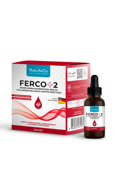 TheLifeCo Ferco 2 Değerlikli Demir Damlası 30 ml