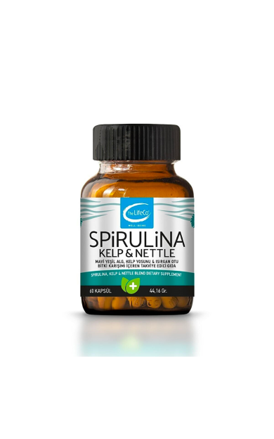 TheLifeCo Spirulina Kelp &amp; Nettle 60 Kapsül