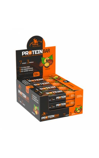 TORQ NUTRİTİON Fındık Protein Bar 50g- 12 Adet