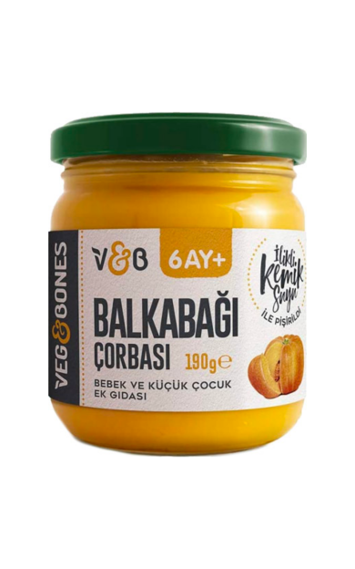 VEG&amp;BONES Kemik Sulu Balkabağı Çorbası 190g