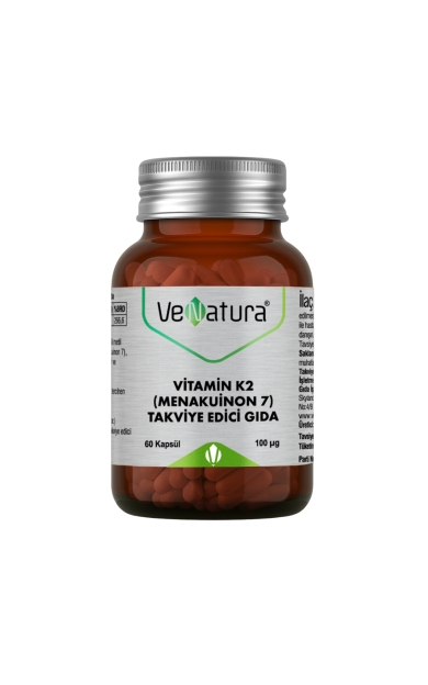 VENATURA Vitamin K2 (Menakuinon 7) Takviye Edici Gıda 60 Kapsül