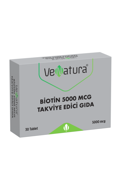 VENATURA Biotin 5000 mcg Takviye Edici Gıda 30 Tablet