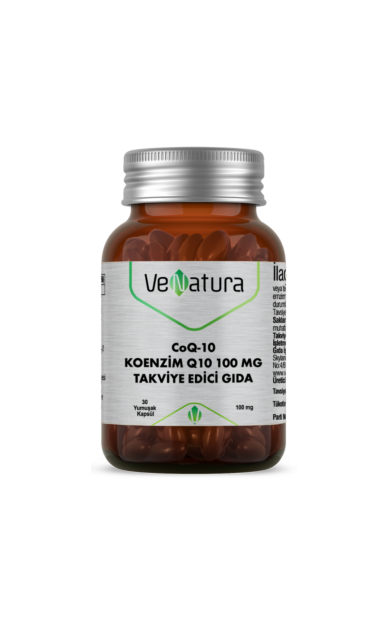 VENATURA CoQ-10 Koenzim Q10 Takviye Edici Gıda 100mg 30 Kapsül