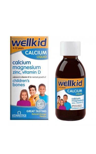 VİTABİOTİCS Wellkid Calcium Liquid Takviye Edici Gıda 150 ml