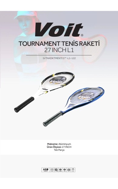 Voit Tournament Pro Tenis Raketi 27 Inch L1 Fosfor