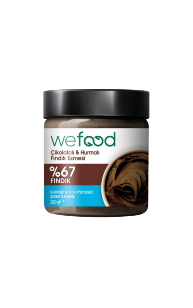 WEFOOD Çikolatalı Hurmalı Fındık Ezmesi 200g