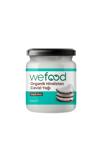 WEFOOD Organik Hindistan Cevizi Yağı 150ml (Soğuk Sıkım)