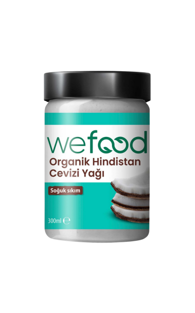 WEFOOD Organik Hindistan Cevizi Yağı 300ml (Soğuk Sıkım)