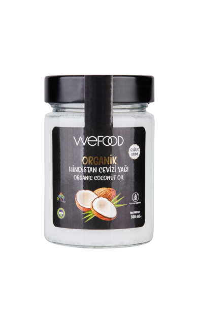 WEFOOD Organik Hindistan Cevizi Yağı 300ml (Soğuk Sıkım)