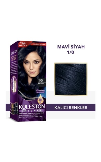 Koleston Naturals Intense 1/0 Mavi Siyah