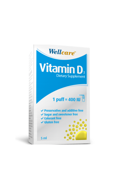 WELLCARE Vitamin D₃ 400 IU 5 Ml Sprey