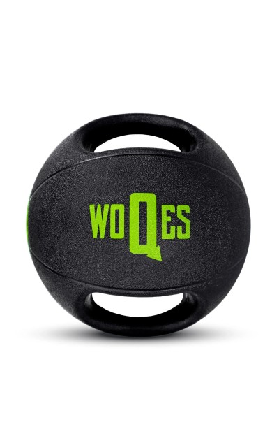 Woqes Çift Tutacaklı Slam Ball Sağlık Topu Ağırlık Topu 8KG