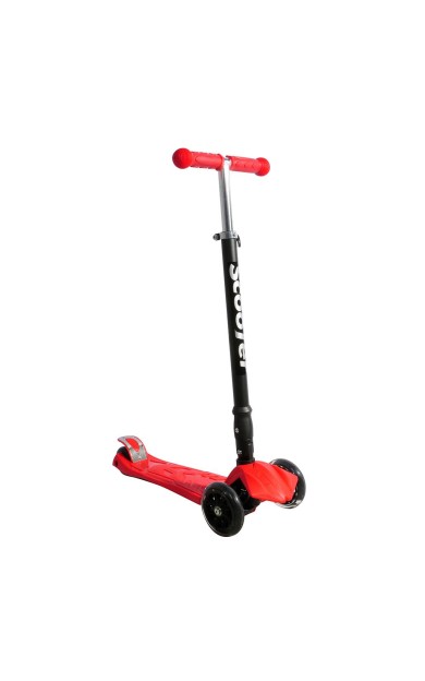 Xslide Işıklı Tekerlekli Scooter-KIRMIZI