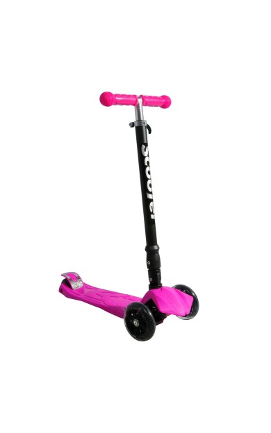 Xslide Işıklı Tekerlekli Scooter-PEMBE