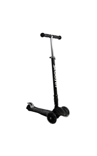 Xslide Işıklı Tekerlekli Scooter-SİYAH