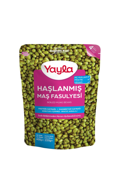 YAYLA Haşlanmış Maş Fasulyesi 400g