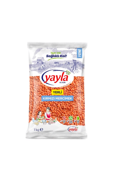 YAYLA Kırmızı Mercimek 1Kg