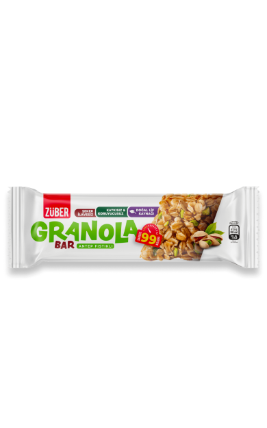 ZÜBER Antep Fıstıklı Granola Bar 25g