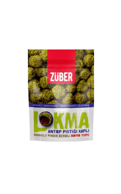 ZÜBER Antep Fıstığı Kaplamalı Lokma 96g