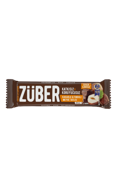 ZÜBER Fındıklı Çikolatalı Meyve Bar 40g