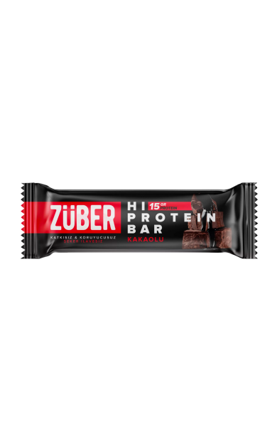 ZÜBER Kakaolu Yüksek Protein Bar 45g