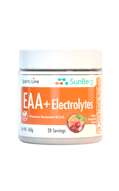 Sunberg EAA+Elektrolit Vişneli Limonata Tadında (5 gram EAA 4 gramı BCAA 2:1:1)