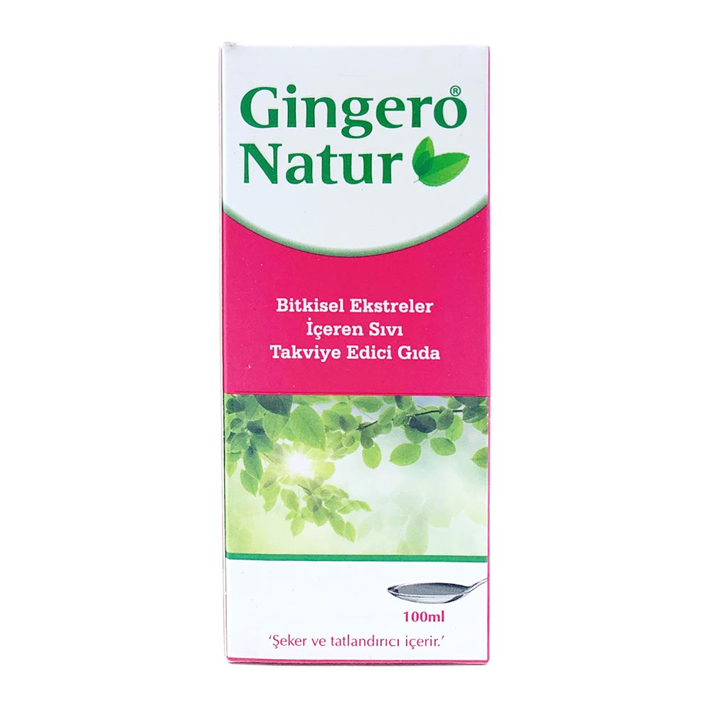 Gingero Natur Bitkisel Ekstreli Öksürük Şurubu 100 ml