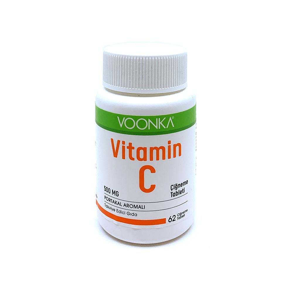 Voonka VitaminC Portakal Aromalı Takviye Edici Gıda 62 Tablet